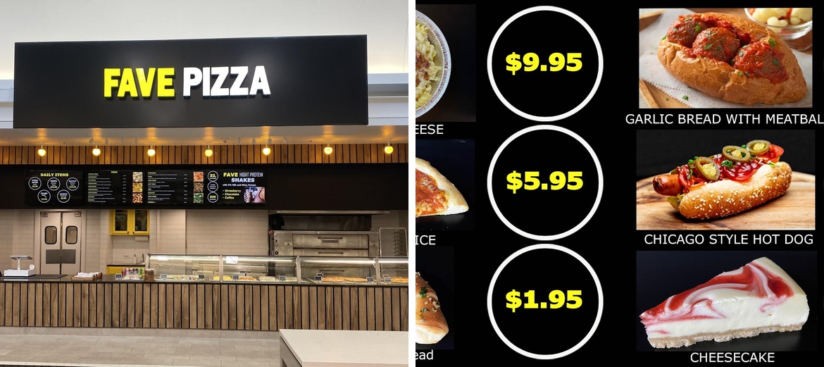 Fave Pizza Menu